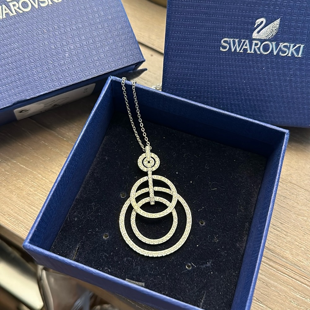 Swarovski purity pendant necklace